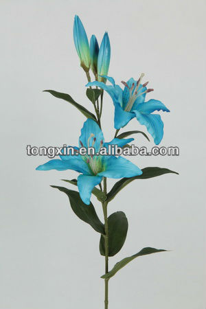 real touch artificial flower artificial flower blue lily