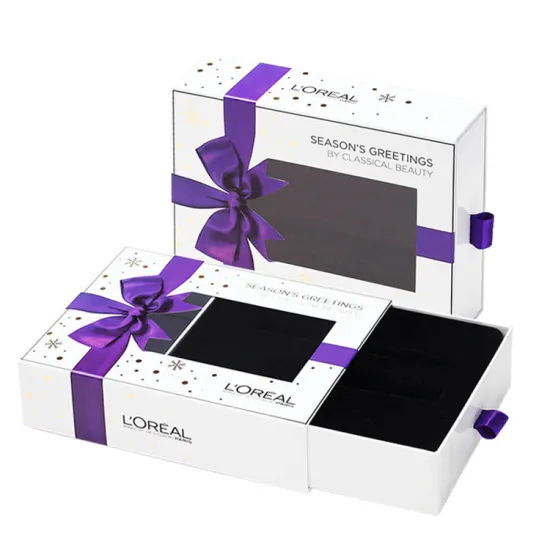 Custom Sliding Paper Cardboard Drawer Eyelash Packaging Box