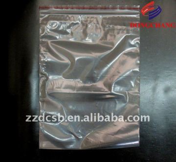 clear LDPE ziplock bag