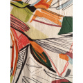 Scrawl Design Rayon Challis 30S Printing Woven Fabric