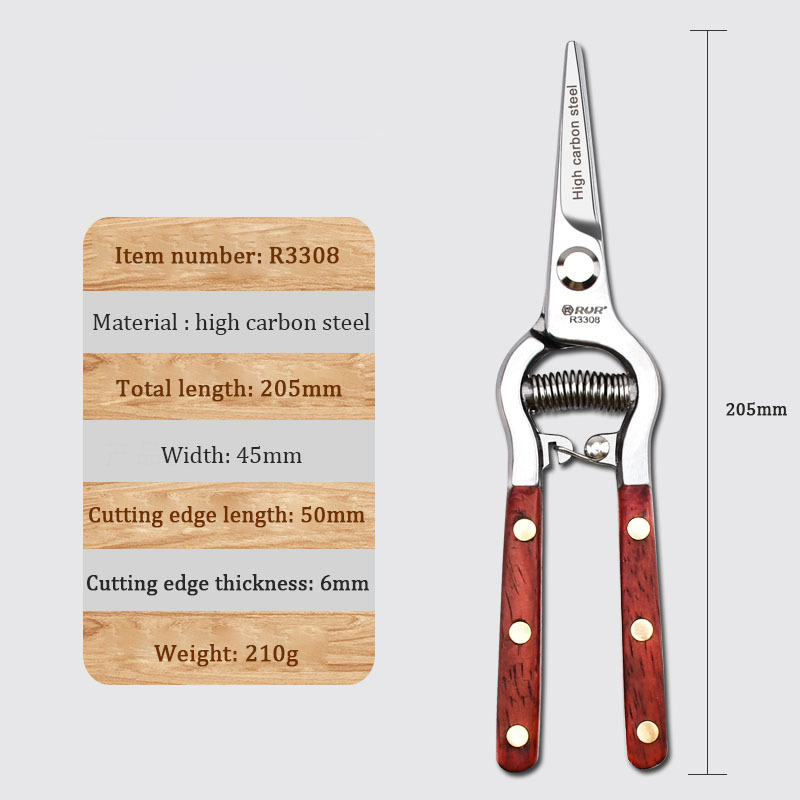 Professional Orchard Gardening Hand Tools Garden Scissors Bonsai Plant Branches Trimming Bypass Pruner SK5 Pruning Shears