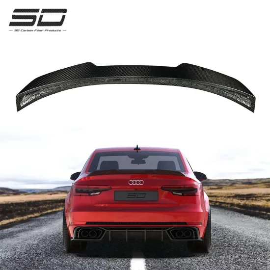 Dry Carbon Fiber Rear Ducktail Spoiler Boot Lid for Audi S4 B10 (2019) - SD Design