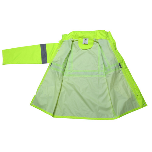 China HiVis Uniform Jacket Tape Waterproof Raincoat For Men Supplier