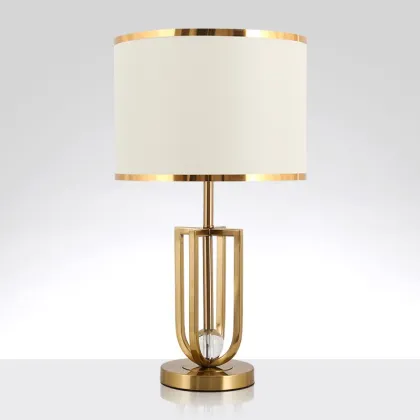 Golden Bedroom Bedside Lamp: Home Decor and Bedside Table Lamp Design