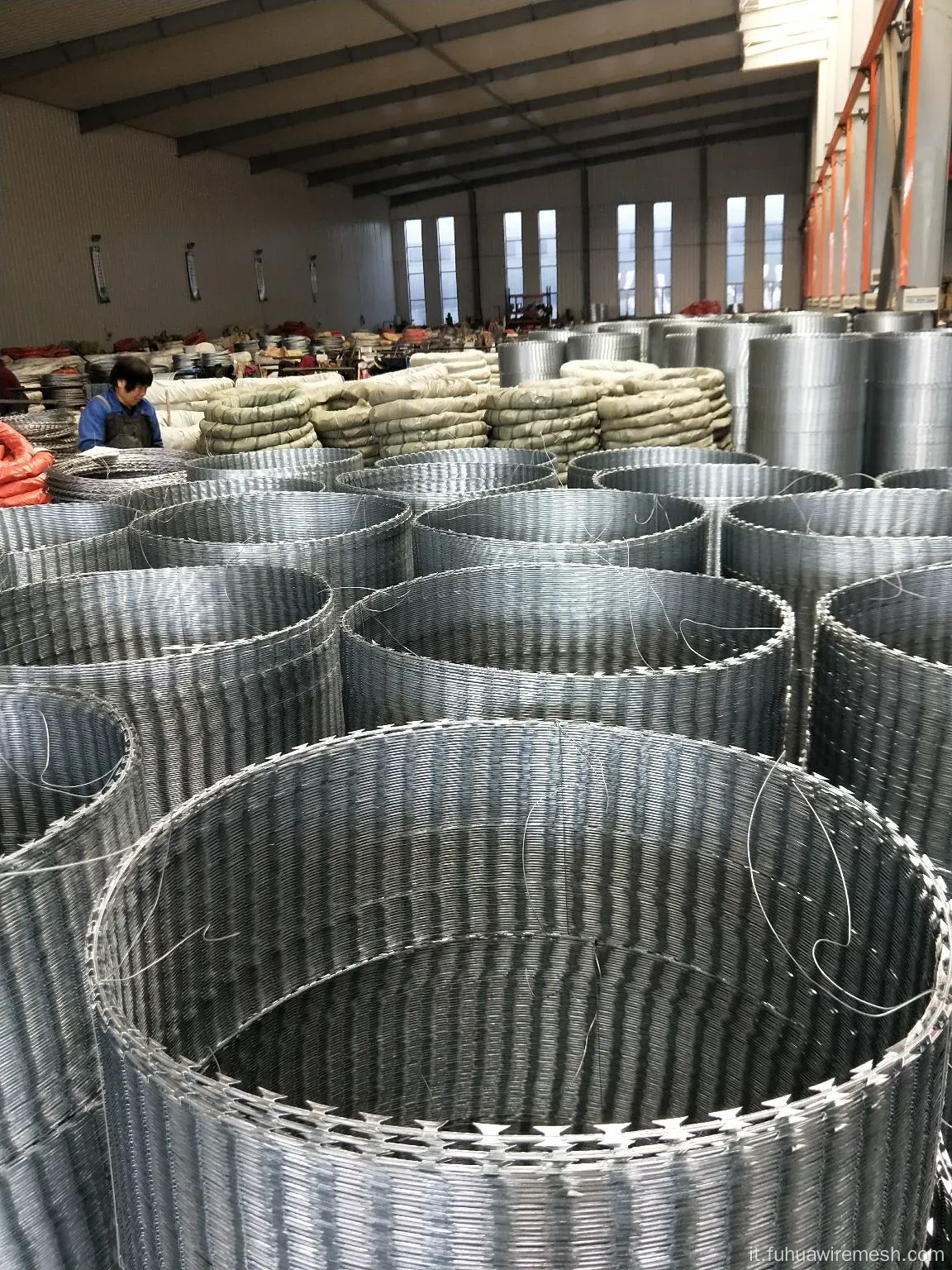 Recinzione di sicurezza rasoio rasatura spinata