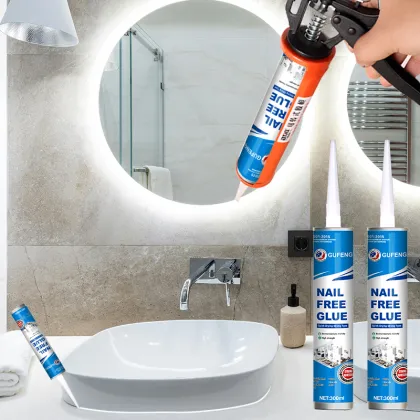 Waterproof Nail Free Glue for Ceramic, Stone, Metal, Wood, PVC and Most Substrates