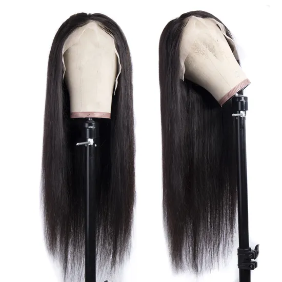 Cheap Wholesale Straight Hd Full Lace Frontal Closure Wig Raw Brazilian Virgin Natural Human Hair Lace Front Wig For Black Women
