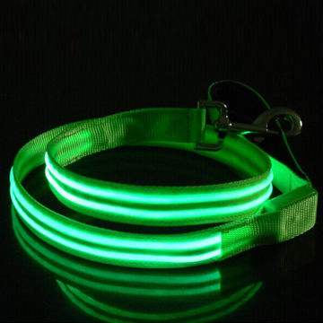 LED double optical fiber flashing leash