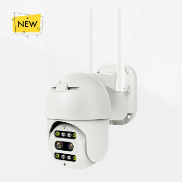 Caméra IP WiFi 4MP HD Vision WiFi avec suivi du mouvement et lentille double