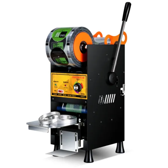 Small Size Cafe or Drink Shop Manual Plastic Cup Sealer, Tabletop Portable Fast Food Store Use Manual Plastic Cup Sealing Machine