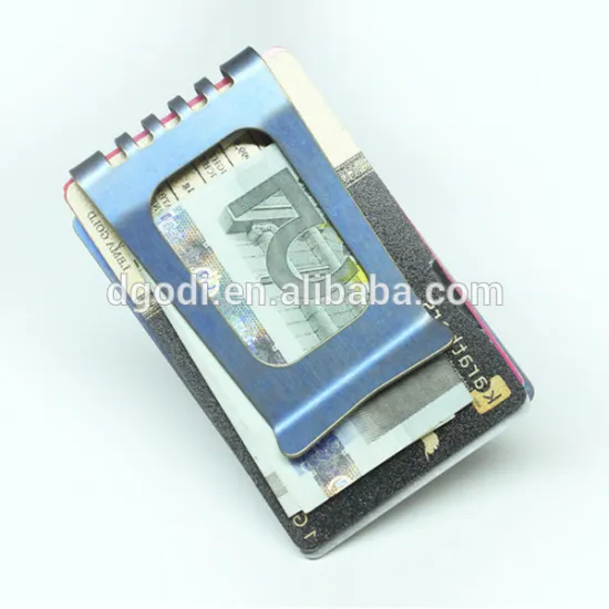The most popular CNC stamping parts high class titanium wallet clip
