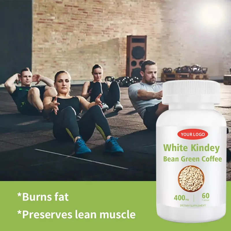 OEM/ODM Organic Vegan Weight Loss Tablets Green Coffee Bean Extract Fast Fat Burning Slimming White Kindey Bean Tablets