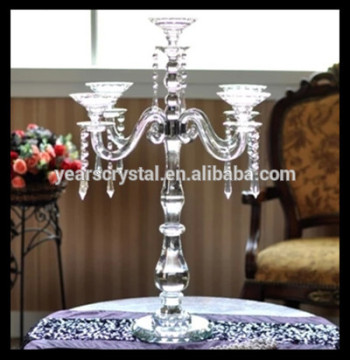 High quality crystal candelabra for wedding and home decoration