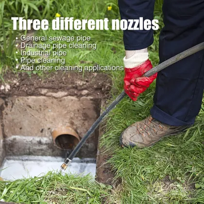 Pressure Washer Sewer Jetter Nozzle with Stainless Steel