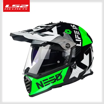 LS2 PIONEER EVO off-road motorcycle helmet double lens ls2 mx436 motocross helmets capacete casco casque