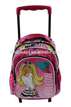 Pretty Barbi Wheeled School Backpack