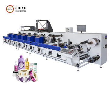 Automatic Unit Type 1-8 Colors Customized Label PVC PET Vinyl Adhesive Sticker Printing Machine