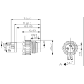 M8 Male Female Circular Connector