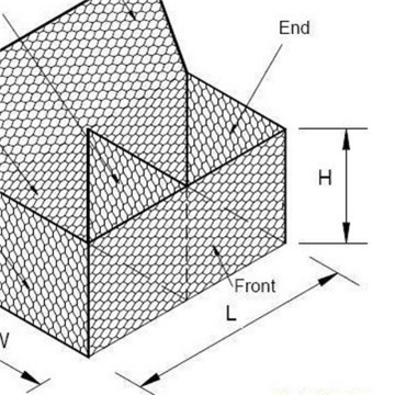 Garden protective gabion net