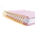 A5 Spiral Binding Pink Undated Daily Goal Planner