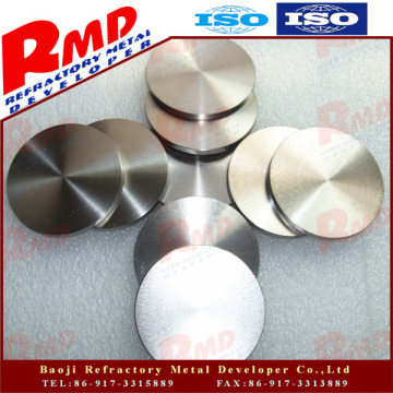 Polished 99.95% Pure round Tungsten disc