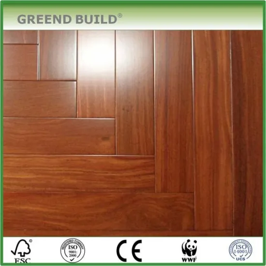 Acacia Brown Herringbone Hardwood Flooring