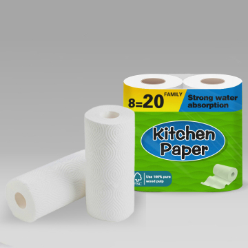 Wholesale Virgin Wood Pulp Multi-Function Kitchen Roll Towel Paper