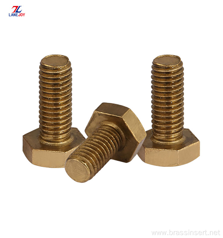 Copper Hex Bolt Screw Brass Hex Screw