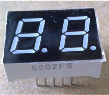 5202FS Common Anode 2 Position Nixie Tube 0.5 Inch Red