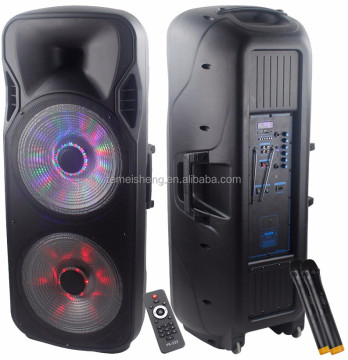 2024 Temeisheng Model Selling Double 15 Inch PMPO 10000W Wireless Bass Power Amplifier Speaker for Karaoke