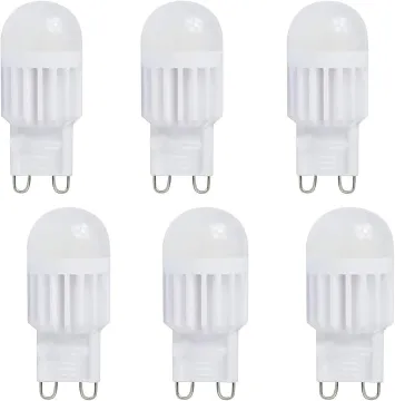 SHENPU 6 Pack G9 LED Light 3W Chandelier Bulbs - 30W Halogen Equivalent, Warm White 3000K, G9 Bi Pin Base