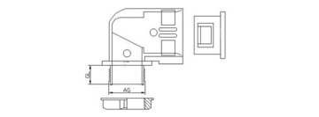 Right Angle Quick Connector For Flexible Pipes 20