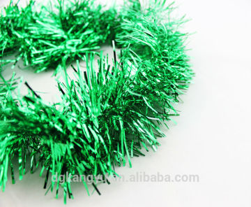 blue christmas thick glitter tinsel garland