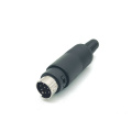 Male Mini DIN Plug Connector S-video Adapter