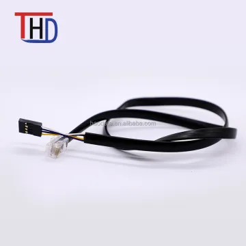 Custom RJ Connector with Dupon Connector Wire Assembly