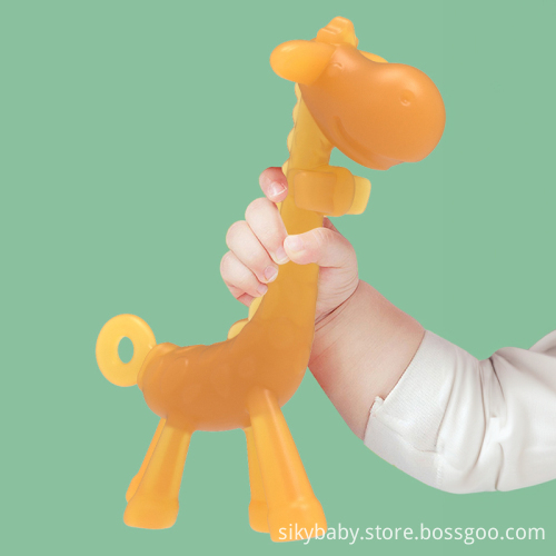 Customized Hot BPA-Free Chewable Silicone Baby Teether Toys Set