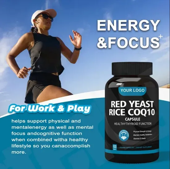 Coenzyme Q10 500mg with Red Yeast Rice Extract Capsules