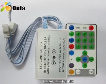 Aluminum 8a Dc5v Ir Led Lighting Controllers Support Tm1809 Chip With 24 Key
