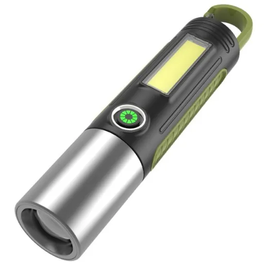 USB Rechargeable LED COB Camping Emergency Light - Pocket Handheld Flashlight