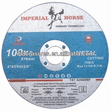 T41,metal cutting disc,100X3X16MM,70m/s