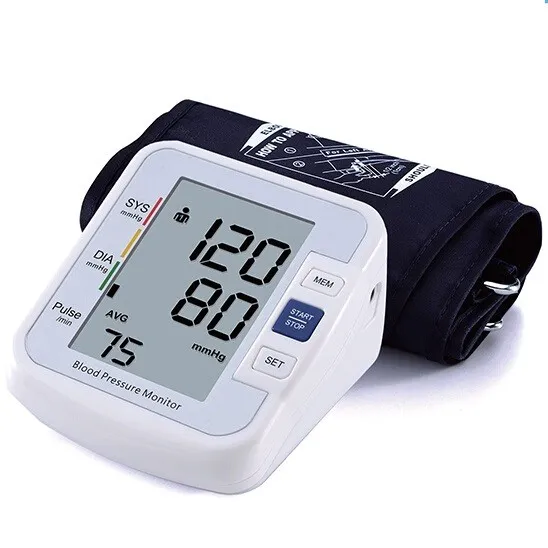 Digital LCD display arm blood pressure monitor