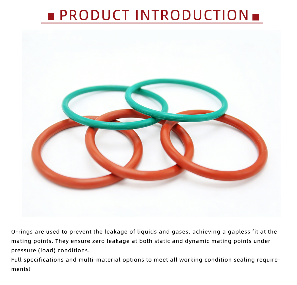 High Precision NBR Rubber O-Ring Parts x