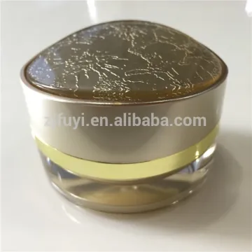 Fashion style gold acrylic cosmetic jars