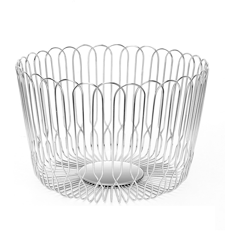 Stainless Steel Kitchen Metal Wire Fruit Storage Basket