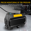 Portable kanggo ban mobil kanthi pompa tolok digital kanthi lampu lampu cahya inflator udara