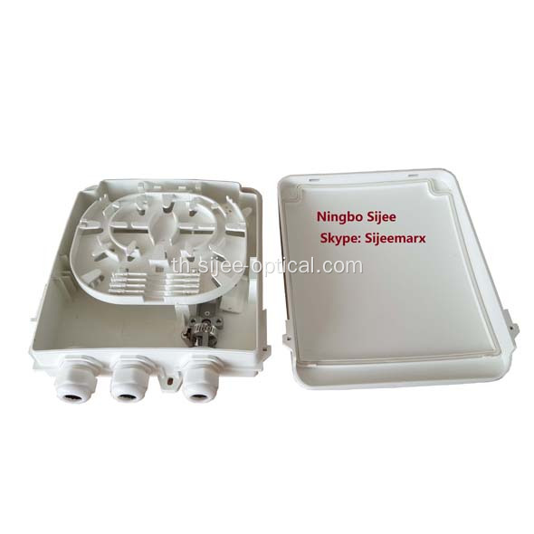Outdoor 8 Ports ไฟเบอร์ออปติกกล่องกระจาย