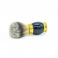 Gold & Black Handle Synthetic Hair Shaving Brush