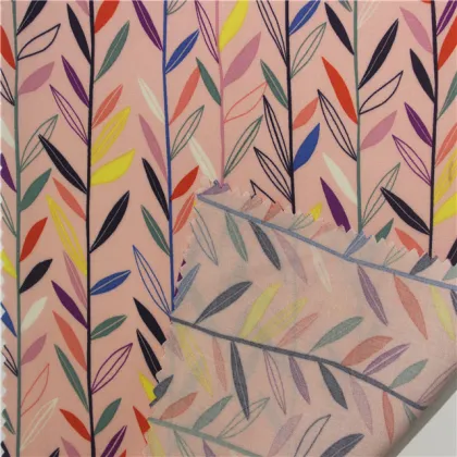 100%lenzing ecovero rayon printed poplin  fabric