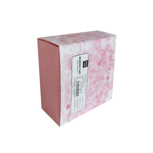 Pink folding card Packaging Paper Box with sleeve