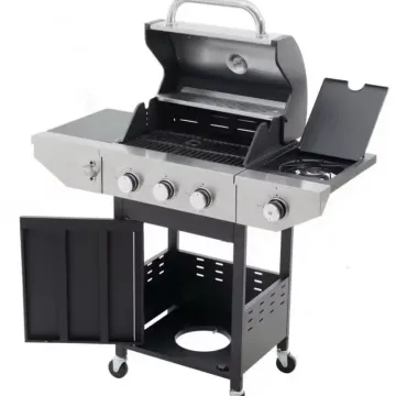 5 Burners Gas Grill Stainless Steel BBQ Grills Including Side Burner